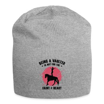 Pferdesport Voltigieren Voltigierer Reiten - Jersey-Beanie - Grau meliert - Vorne