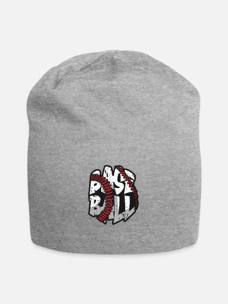 Baseball Präsent Homerun Baseballspieler Athlet - Jersey-Beanie - Grau meliert