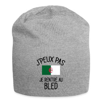 J'Peux Pas Algérie Humour Idée Cadeau Algérien - Bonnet en jersey - gris chiné - Devant