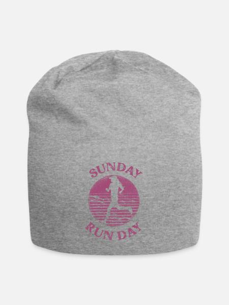 Running Runner Half Marathon Retro - Jersey-Beanie - Grau meliert