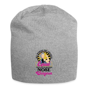 Chirurgien du nez Filles Rhinoplastie Cosmétiques - Bonnet en jersey - gris chiné - Devant