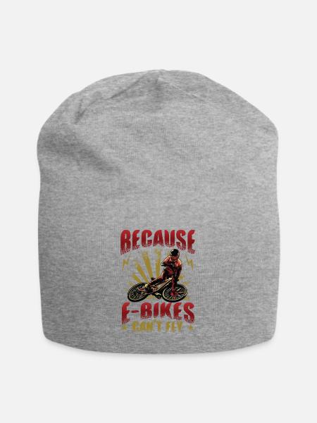 Les vélos électriques ne peuvent pas voler. - Bonnet en jersey - gris chiné