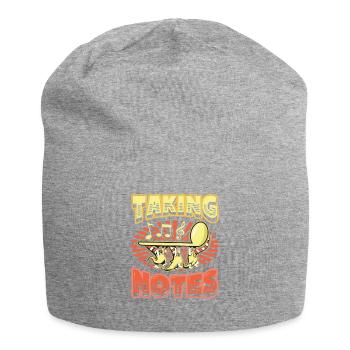 Notizen machen Wortspiele Lustiger Musiklehrer - Jersey-Beanie - Grau meliert - Vorne