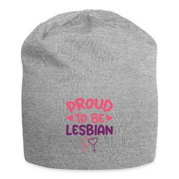 Fier d’être lesbienne LGBTQ Bisexual Pride Flag - Bonnet en jersey - gris chiné - Devant