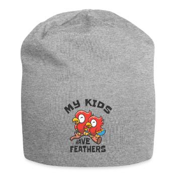Ara Haustier Papagei Besitzer Zoo Tier Kinder - Jersey-Beanie - Grau meliert - Vorne