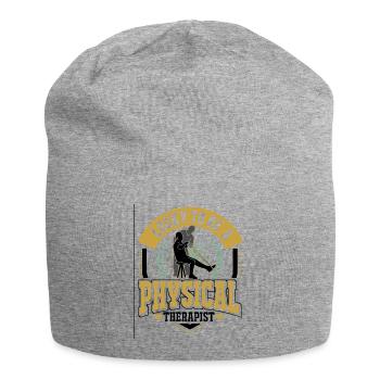 Chanceux d’être physiothérapeute physiothérapeute - Bonnet en jersey - gris chiné - Devant