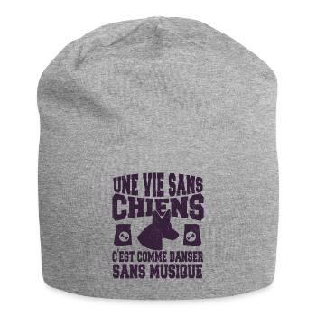 Vie Sans Chiens C'est Comme Danser Sans Musique - Bonnet en jersey - gris chiné - Devant