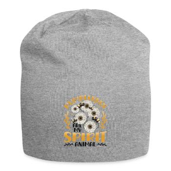 Les bourdons sont mon animal spirituel Bumblebee - Bonnet en jersey - gris chiné - Devant