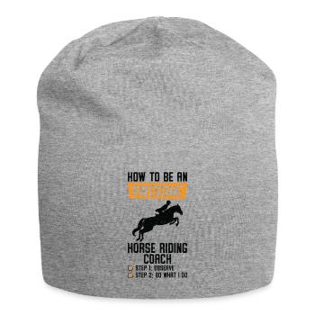 How to be an Awesome Horse Riding Equestrian - Jersey Beanie - heather grey - Front