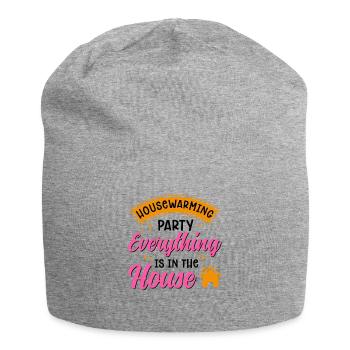 New Homeowner Housewarming Party Everything Is In - Jersey Beanie - heather grey - Front