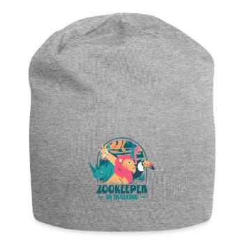 Zoowärterausbildung Zootier Wildtiere Tierpflege - Jersey-Beanie - Grau meliert - Vorne