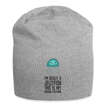 Ich bin wirklich eine Qualle Dies ist mein - Jersey-Beanie - Grau meliert - Vorne