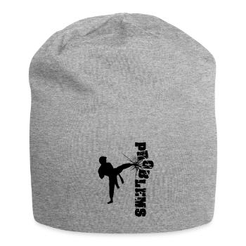 Problem Karate Kampfsportarten Kämpfen - Jersey-Beanie - Grau meliert - Vorne