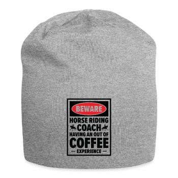 Instructeur d’équitation Amateurs de café - Bonnet en jersey - gris chiné - Devant