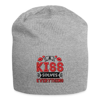 Problème Kissing Solution Relation Partenaire Baiser - Bonnet en jersey - gris chiné - Devant
