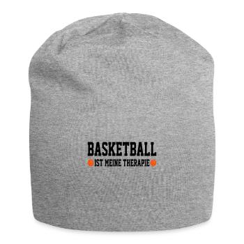 Basketball ist meine Therapie Basketball Fan Idee - Jersey-Beanie - Grau meliert - Vorne
