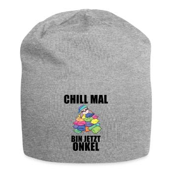 Onkel - Onkel werden - Jersey-Beanie - Grau meliert - Vorne
