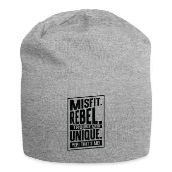 Positivität Außenseiter Dichter Poesie - Jersey-Beanie - Grau meliert - Vorne
