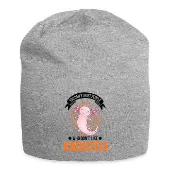Axolotl Gift Tail Lurch Axolotl - Jersey Beanie - heather grey - Front