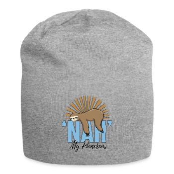 Atemtherapeutenhemd, nein Meine Bauchspeicheldrüse - Jersey-Beanie - Grau meliert - Vorne