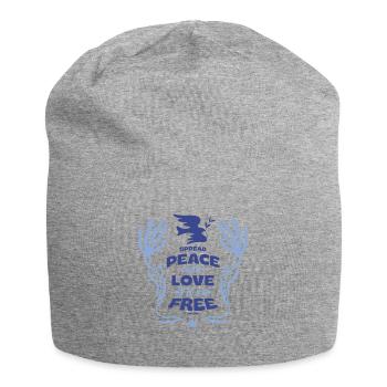Frieden - Jersey-Beanie - Grau meliert - Vorne