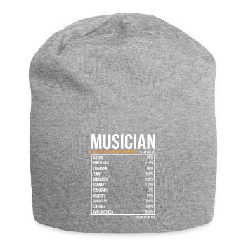 Musiciens du jour Musicien drôle - Bonnet en jersey - gris chiné - Devant