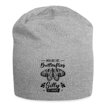 Himmlischer Schmetterling Silly Men - Jersey-Beanie - Grau meliert - Vorne