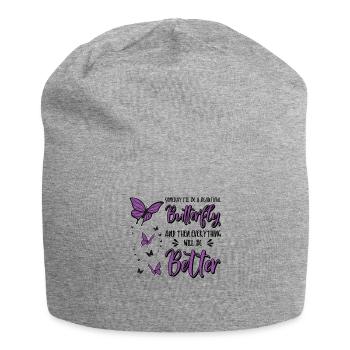 Himmlischer Schmetterling Mystische - Jersey-Beanie - Grau meliert - Vorne