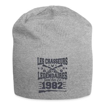 Chasseur légendaire nées en 1982 anniversaire - Bonnet en jersey - gris chiné - Devant