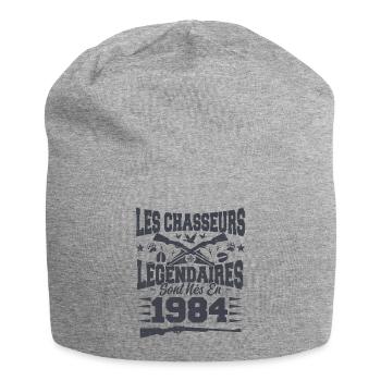 Chasseur légendaire nées en 1984 anniversaire - Bonnet en jersey - gris chiné - Devant
