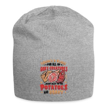Meat eaters Grill meat lovers - Jersey Beanie - heather grey - Front