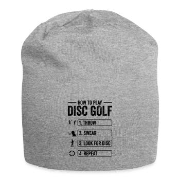 Comment jouer à Disc Golf Funnier - Bonnet en jersey - gris chiné - Devant