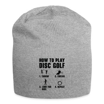 Comment jouer à Disc Golf Funnier - Bonnet en jersey - gris chiné - Devant