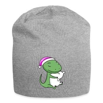 Lézard avec oreiller et bonnet de couchage - Bonnet en jersey - gris chiné - Devant