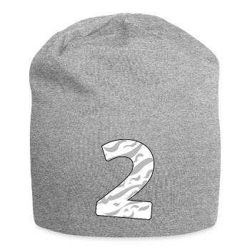 2 - Bonnet en jersey - gris chiné - Devant