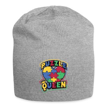 Puzzle Queen Puzzle Game - Jersey Beanie - heather grey - Front