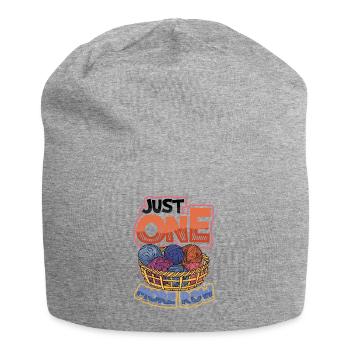 Il suffit de crocheter une rangée - Bonnet en jersey - gris chiné - Devant