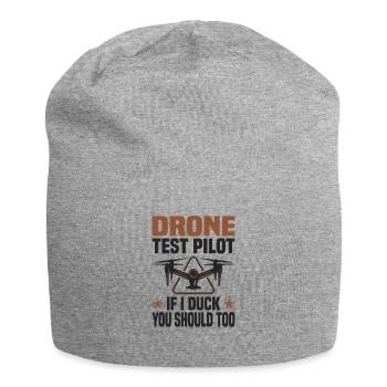 Drohnenpilot Fpv Quadcopter Racing Drohnenfliegen - Jersey-Beanie - Grau meliert - Vorne