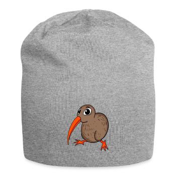 Kiwi Kiwis Bird Gift - Jersey Beanie - heather grey - Front