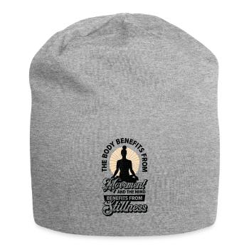 Serenity Meditating Yoga Fan Spiritual Relaxation - Jersey Beanie - heather grey - Front