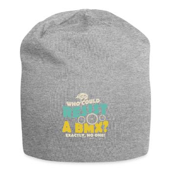 wer kann schon einem BMX widerstehen - Jersey-Beanie - Grau meliert - Vorne