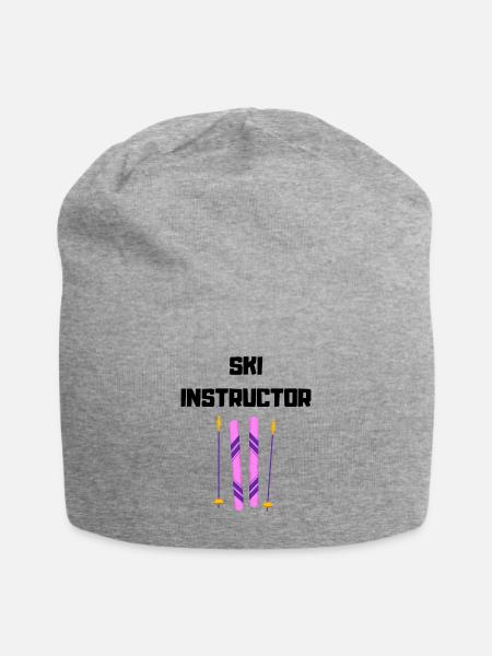 Ski Lehrer - Jersey-Beanie - Grau meliert