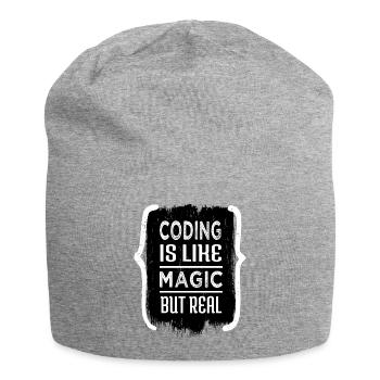 computers c plus plus computer humour present idea - Jersey-Beanie - Grau meliert - Vorne