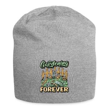 Gartenarbeit, Forever Gardener. - Jersey-Beanie - Grau meliert - Vorne