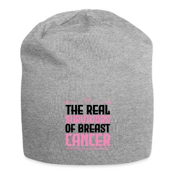 Survivants du cancer du sein - Bonnet en jersey - gris chiné - Devant