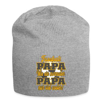 Fußball Papa wie ein normaler Papa nur viel cooler - Jersey-Beanie - Grau meliert - Vorne
