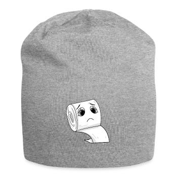 trauriges toilettenpapier - Jersey-Beanie - Grau meliert - Vorne