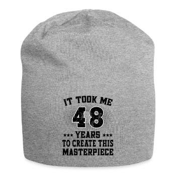 It took me 48 years - Geburtstag Happy Birthday - Jersey Beanie - heather grey - Front