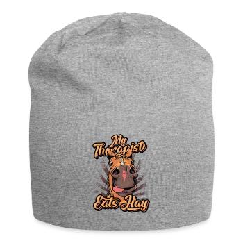 Mein Therapeut Isst Heu Pferdeliebhaber - Jersey-Beanie - Grau meliert - Vorne