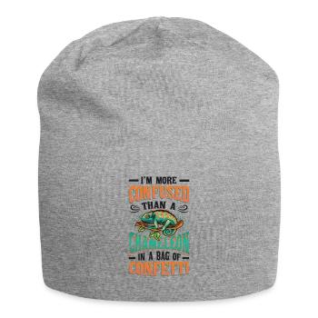 Verwirrter Als Ein Chamäleon - Jersey-Beanie - Grau meliert - Vorne